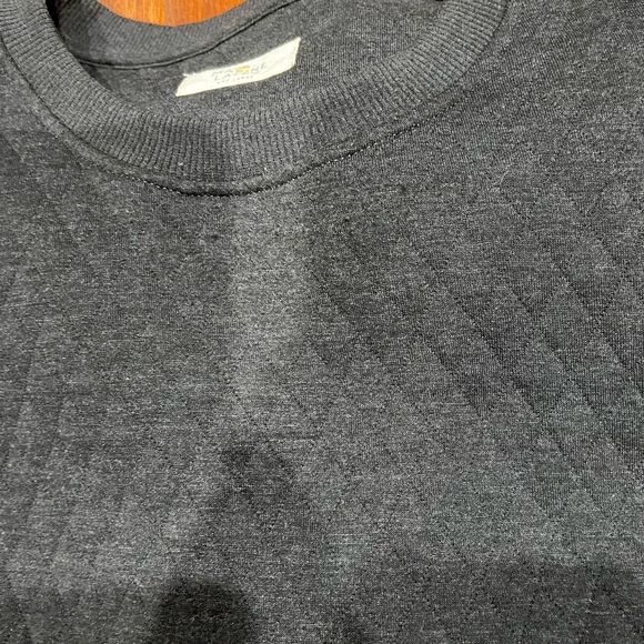 Marine Layer Black Quilted Crewneck Sweater - Picture 6 of 7